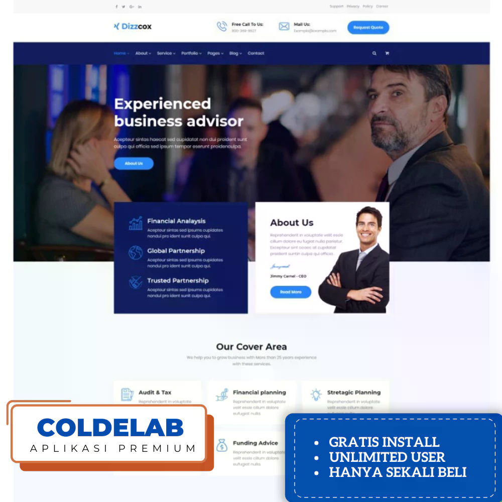 Website Company Profile & CMS Laravel Profesional