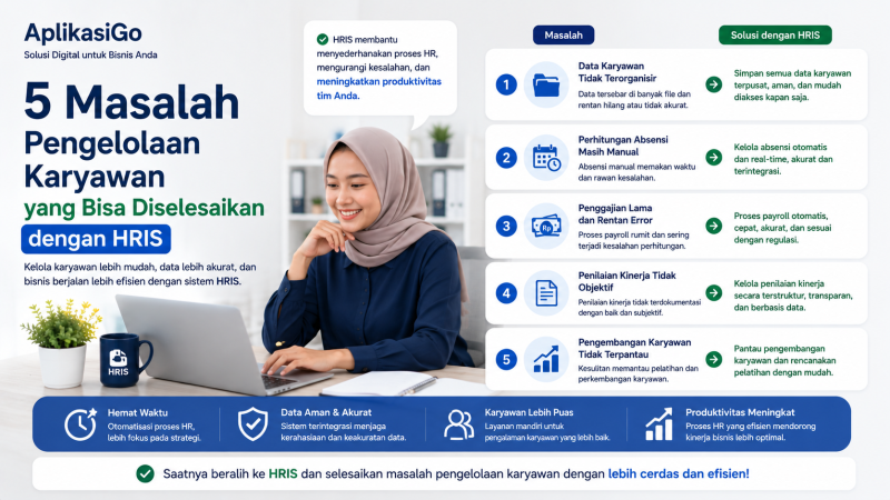 5 Masalah Pengelolaan Karyawan yang Bisa Diselesaikan dengan HRIS