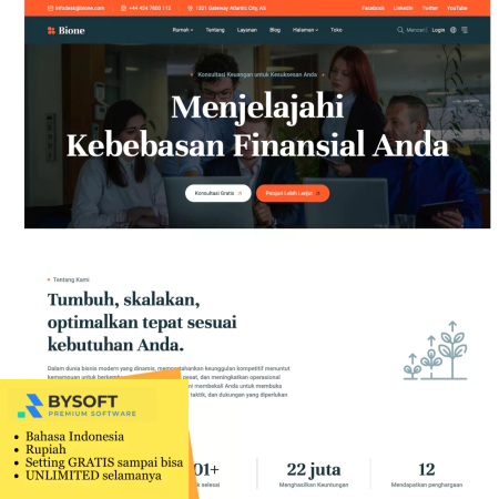 Website Company Profile Laravel dengan Live Page Builder